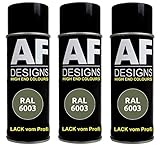 Alex Flittner Designs 3X RAL Lackspray Autolack Buntlack Spraydose RAL6003 Olivg