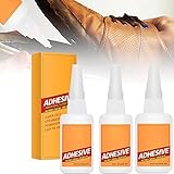 Uniglue Universal-Sekundenkleber, wasserfester Sekundenkleber für Kunststoff, Schweißen, hochfester, öliger Kleber für Metall, Leder, Holz, Kunststoffe, verschiedene Oberflächen (3 Stück)