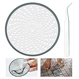 AFASOES Sieb für Dusche Abflusssieb Edelstahl Sieb Abfluss Dusche Haarsieb Haarfänger Dusche mit Pinzette Hair Catcher Shower Drain Protector Abflusssieb für Duschen Badezimmer Küche Sieb 11