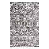 mynes Home Kurzflor Teppich Boho brau / pflegeleichter Teppich Vintage / Vintage Teppich Wohnzimmer 120x170 / Teppich Schlafzimmer / Teppich Esszimmer / Öko-Tex-100