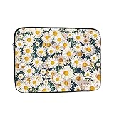 YXJK Laptoptasche, Sonnenblume, Sonnenblume, Gänseblümchen, Blumen, kompatibel mit 33-39,6 cm (13-15,6 Zoll), Polyester, vertikale Laptop