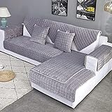 Sofabezüge für Wohnzimmer Grau Khaki Beige Plüsch Weiches Sofakissen Couchbezug Modernes Minimalistisches Ecksofa Handtuch-02,B70xL90cm 1 Stück