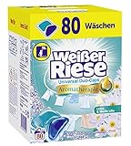 Weißer Riese Universal Duo-Caps Aromatherapie, 80 (1x80) Waschladungen, Universalwaschmittel Lotus & Weiße L