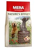 MERA Nature´s Effect, Getreidefreies Hundefutter, Premium Trockenfutter für Hunde mit Rind, Äpfeln, Karotten und Kartoffeln - 10 kg