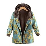 Darringls Fleecemantel Damen Sehr Warme Winterjacke Große Größen Plüschjacke Plüsch Jacke Mantel Fleece Plüschmantel Fleecejacke Kapuzenjacke Wintermantel Herbstjacke Kap