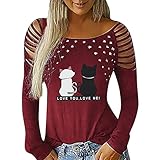 Longshirt Weiß Damen SchöNes Oberteil Damen Baseball Shirt Damen Schulterfreies Top Schmetterling Top Herren Hemden T Shirt Tie Dye Blusen Sommer Weiß Tunika B