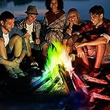 5 Stück Buntes Feuer, Magisches Feuerpulver, Winddichte Und Langlebige Farbige Feuer Atmosphäre Requisiten, Lagerfeuer Zubehör/Partyzubehör, Perfekt Für Halloween Party Festival Karneval (30G)