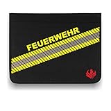 Roter Hahn 112 Hochwertige Feuerwehr 3M Scotchlite Schreibmappe Organizer Konferenzmappe HUPF Design Reflex