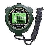 PULIVIA Sport Stoppuhr Timer Lap Split Digitale Stoppuhr mit Kalenderalarm, Countdown Timer Großer Bildschirm Wasserdicht Stoßfest Sport Stoppuhr zum Schwimmen Laufen Fußballtraining
