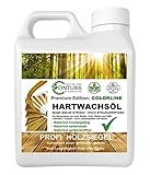 1 Liter Contura Hartwachsöl High Solid Colorline FARBIG weiß grau braun schwarz Hartwachs Öl Fußbodenöl Parkettöl Möbelöl Holzöl Hartöl (Tobacco - braun 03)