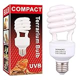 DERNORD UVB Light Reptile Kit - UVA UVB Bulb Schildkröte Kompaktleuchtstofflampe für Bartagamen Vivarium Turtle Tank 5.0 26 W