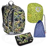 TOPGAL Schulranzen set für Jungen 1.- 5. Klasse. Ergonomischer Schulrucksack