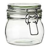 IKEA KORKEN Dosen mit Deckel; aus Klarglas; (0,5l); 5 Stück