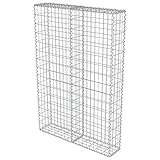 vidaXL Gabione 100x20x150cm Deckel Steingabionen Gabionen Steinkorb Drahtkorb