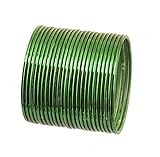 Touchstone Modern Style Pretty Attractive Look Sea Green Textured Color Wrist Filler Indian Bollywood Thin Designer Jewelry Metal Bangle Bracelets for Women. Set of 24