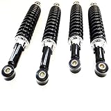 2 Paar Stoßdämpfer Tieferlegungsset 1 Paar 260mm + 1 Paar 280mm, Schwarz für Simson Schwalbe Sperber Habicht DUO