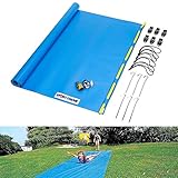 Sport-Thieme Wasserrutschbahn für Kinder u. Erwachsene im Garten | L: 6m, B: 1,10 m | Premium Qualität aus reißfester, strapazierfähiger Folie (1mm) | Anschluss für Gartenschlauch zur Berieselung 1/2'