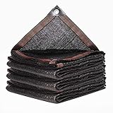 LLDSB026 Schattennetz Sonnenschutznetz/Sonnensegel, 70% UV-Schutz schwarz, versiegelter Rand mit Ösen, für Gewächshaus, Parkhaus, Garten, Hof oder Zwinger (5x10m / 16.4x32.8ft)