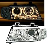 Angel Eyes Scheinwerfer Set, Klarglas Chrom, mit Standlichtring