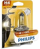 Philips 12342PRBW Vision Moto H4 Motorrad-Scheinwerferlampe, 1er B