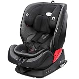 globalkids Safety Babyschale mit Isofix und Top Tether rot/schw