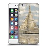 Head Case Designs Offiziell Offizielle Paul Brent Ruhiges Segelboot II Gold Ozean Soft Gel Handyhülle Hülle kompatibel mit Apple iPhone 6 Plus/iPhone 6