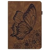 JIANWU Hüllenabdeckung, Pu. Ledertasche Flip Brieftasche Schutzhülle Schmetterlingsgeprägte Schutzhülle Kartenstecktablette Pc. Cover for Samsung Galaxy Tab S6 Lite 10,4 Zoll 2020 (SM-P610 / P615)