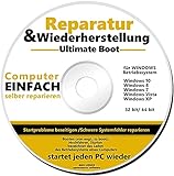 REPARATUR CD/DVD für Windows 10 bis XP NEU PC Reparatur Ultimate B