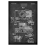 artboxONE Poster 30x20 cm Film Retro Kamera II (Tafel) - Bild antike fotoapparat Blaupause F