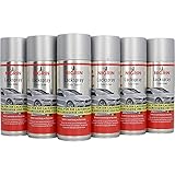 NIGRIN 6x Lackspray, Autolack Silber, 400 ml, schützt Felgen und Karosserie vor Rost, schnell trock