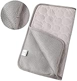 XJYXH Haustiere erfrischend Teppich Pet Kühlung Eiskolben Kalt Seide Feuchtigkeitssicher Sofa Matten Tragbare Tour Schlafbett Haustier Zubehör Hundematte (Farbe: Rosa, Größe: 2XL (150x100cm))