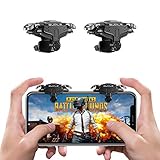 Newseego PUBG Mobile Phone Game Controller Trigger, Telefonauslöser für Handy, Shooter Sensitive Controller Joysticks Ziel&Fire Mobile Trigger Schlüssel für PUBG/Regeln des Survival,Schw