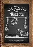 Rezepte - Rezeptbuch zum Selberschreiben: Mit Register (Inhaltsverzeichnis), DIN A4, Platz für 80 Rezep