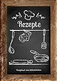 Rezepte - Rezeptbuch zum Selberschreiben: Mit Register (Inhaltsverzeichnis), DIN A4, Platz für 80 Rezep