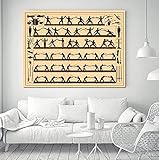 FGVB Brockhaus und Efron Enzyklopädisches Wörterbuch Diagramm Wand Kunstdruck Auf Leinwand Für Wohnzimmer Zuhause Schlafzimmer Dekoration Geschenk-24X35 Zollx1 R
