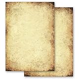 50 Blatt Briefpapier Urkunde ALTES PAPIER Antik & History - DIN A4 Format - Paper-M