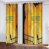 TTBBBB Verdunkelungsvorhang Kinderzimmer Gelb Vogel Buchstaben B 234 x H 183 cm Soft Blickdicht Vorhang Gardinen Raumverdunkelung mit Ösen Ösenvorhang für Schlafzimmer Wohnzimmer 2er S