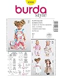 Burda 8308 Schnittmuster Puppenkleider Kleid Hose (Puppen, Gr, M - L) Level 2