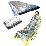 TQ Neue Leichte Outdoor wasserdichte Notschlafsack Überleben Rettung Thermische Erste-Hilfe-Decke Campingfolie Rettungsdeck