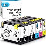 Smart Ink Kompatibel Druckerpatronen Tintenpatronen für HP 932 XL 933 XL 932XL 933XL 5 Multipack 2Black&C/M/Y Patrone hoher Kapazität für HP Officejet 6600 6100 6700 7110 7510 7610 7612 Druck