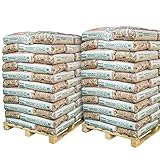 Naturbrennstoffe Kretschmann OHG Pellets Nadelholz - Marke Barlinek 6 mm | ENplusA1 Zertifiziert | 1920 kg auf 2 Paletten (128 Pakete x 15 kg) | Holzp