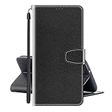 Hülle für Elephone P8000 Schutzhülle Tasche Klappbares Magnetverschluss Flip Case Lederhülle Handytasche Elephone P8000 Hülle Leder Etui Brieftasche(Schwarz) MEHRWEG