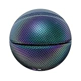 Holographischer leuchtender reflektierender Basketball, reflektierender leuchtender Basketball, Erwachsener oder Kinder, personalisierter Basketball für Nachttraining, Sportspiele, Weihnachtsgeb