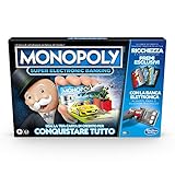 Hasbro Monopoly Super Electronic Banking (Spielschachtel mit elektronischem Kreditkartenleser, italienische Version)