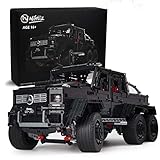 Nifeliz Black PickUp G63 6X6 MOC Bausteine und Engineering Spielzeug, Erwachsene Sammlermodell Autos Kits zum Bauen, Maßstab 1:8 Truck Model (3300 Teile)