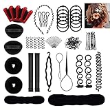 Haare Frisuren Hilfe Set 16 Stile,DIY Flechthilfe Haarschmuck Zopf, Dutt Bun Mädchen Frisur Maker Werkzeug, Haar Styling Accessoires für Damen M
