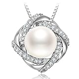 J.Vénus Damen Schmuck, Damen Kette, 925 Sterling Silber mit 5A Zirkonia, Weihnachtsgeschenke, Allergenfrei Nickelfrei, Kommt in Eleganten Geschenk-Box