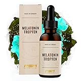 Melatonin Tropfen 50 ml (Wasserbasis / kein Öl-Film im Mund) mit 0,5 mg pro Tagesdosis - ohne Alkohol - Vegan - FSA N