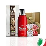 Geschenkkorb 'Wir schenken uns nichts!“ - Italienische Spezialitäten Präsentkorb mit Nudeln, Tomaten Sugo & Schokoladentrüffeln - ideales Feinkost Geschenkset für Männer & F