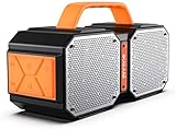 Bluetooth Lautsprecher 5.0, Tragbarer Wasserdichter Bluetooth Lautsprecher für Draußen. Qualitätsgeprüft. 40W Drahtlose Stereoübertragung.Hervorragender Bass Musikbox.Eingebautes Mik